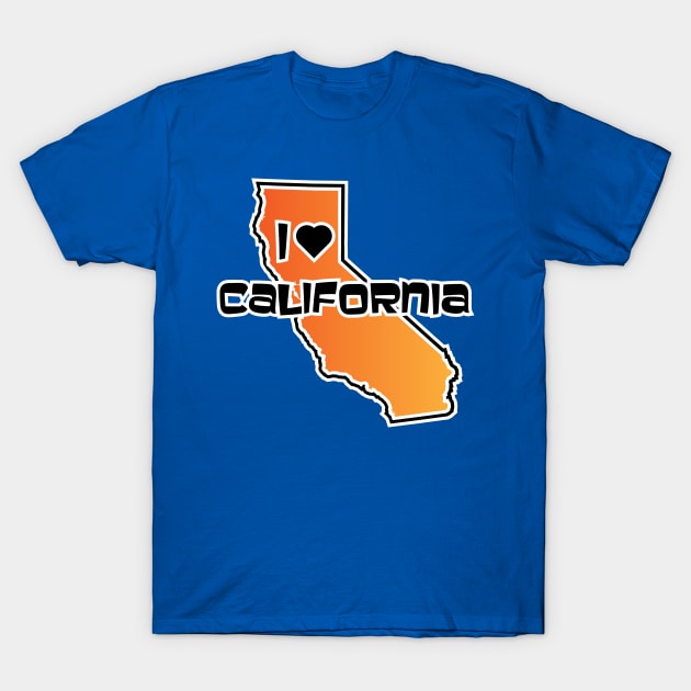 I Love California T-Shirt T-Shirt by HolidayShirts